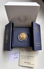 50 € Goldmünze 2021: Musikinstrumente Pauke Mzz. G st