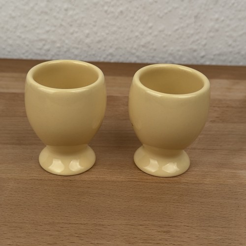 Eierbecher gelb vintage retro - eierbecher,