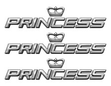 Prinzessin Yacht Aufkleber 3er