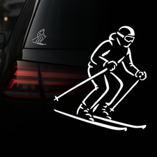 Auto Aufkleber | Ski Fahrer