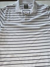 Herren Polo Shirt Angelo Litrico Gr 3 XL Baumwolle  Weiß mit Schwarzen Streifen