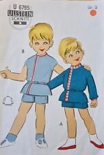 Retro Schnittmuster 50/60er Set Hose & Kassak Gr.2 (2Jahre-Gr.92) Ullstein 6795