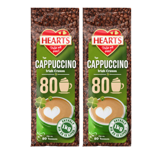 Hearts cappuccino irish cream - hearts,