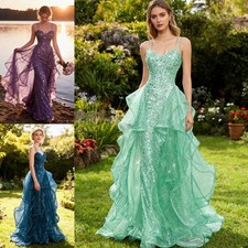 Elegant Pailletten Abendkleid