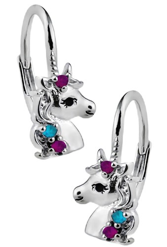 Ohrringe 925 silber - 925, einhorn
