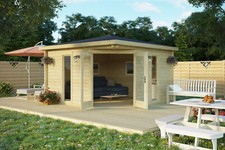 Gartenhaus Blockhaus  Walmdach