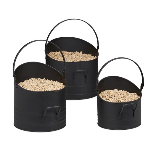 Pelleteimer kohleeimer set - kohleeimer,