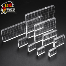 9 Stück Acryl Stempelblock