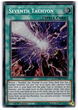 YUGIOH SIEBTER TACHYON SECRET RARE 1.AUFLAGE NEAR MINT MZTM-DE016