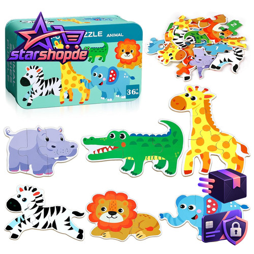 Kinderpuzzle teile tiere ab - kinderpuzzle,