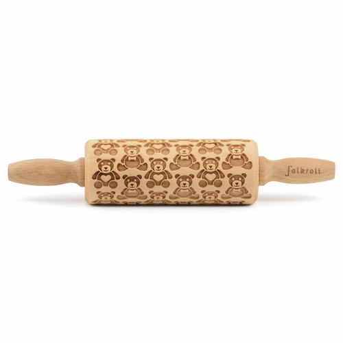 Folkroll teigrolle teddybären - folkroll,