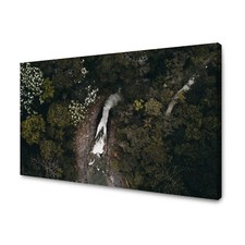 CANVAS Leinwandbilder Wandbilder Kunstdruck Wasserfall aus der Vogelperspektive