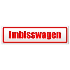 Imbisswagen Magnetschild Schild magnetisch