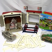 Schleich Farm World Reitturnier Set 42160 + Zaun & Hindernisse Konvolut (1030)