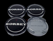 4x Original Borbet Nabendeckel