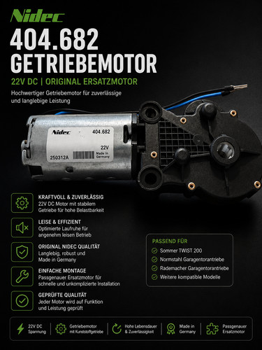 Nidec 404 682 getriebemotor - nidec, 404.682
