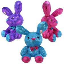 Hase aus Plüsch metallic -