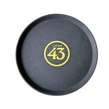 Likör 43 Serviertablett Kellner Tablett schwarz rund ⌀ 40cm Party Cocktail Licor