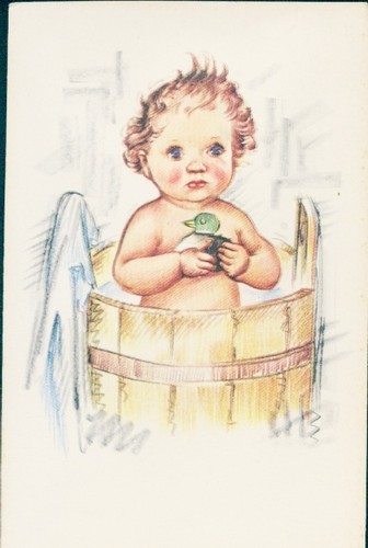 Quietsch baby portrait - quietsch, ak