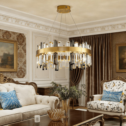 Kristall kronleuchter gold - k9,
