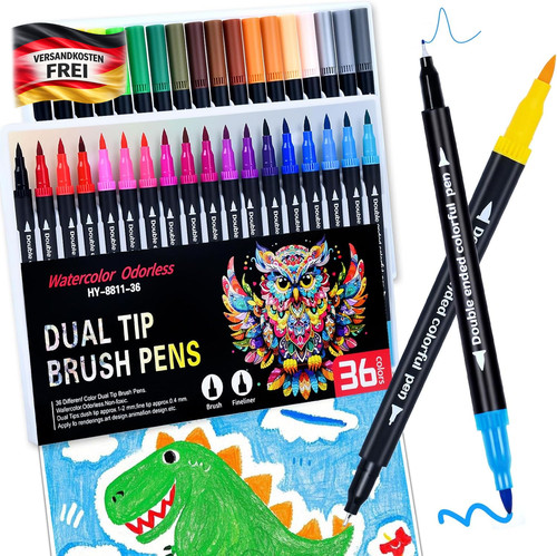 Aquarellmarker set farben - set, 36