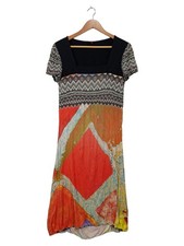 Aventures des Toiles Damen Freizeitkleid Gr. 38 M Mehrfarbig Abstrakt Farbenfroh