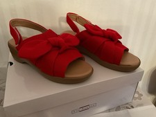 Damenschuhe Sandalen Mit Absatz,  Größe 38 , Rot