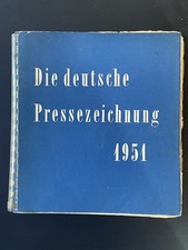 Frank E.W.Drexler Die deutsche Pressezeichnung 1951 Stuttgarter Zeitung  Ringbuc