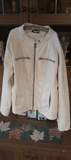 Damen Kunst-Lederjacke, Gr. 46, Gina,sand, Jacke, Oberteil,