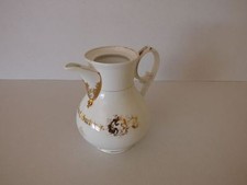 alte Kaffeekanne Zum Geburtstage Striegauer Porzellanmanufaktor St P.M. Goldrand