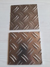 riffelblech aluminium 125x125mm 1.5/2,5mm oder 3.5/5mm