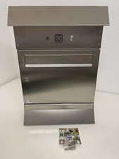 HEIBI Briefkasten Malypso Fix Zeitungskasten Edelstahl Klingel Sprechfeld LED