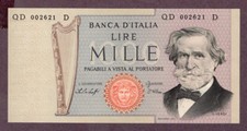 ITALIEN 1000 LIRE Banknote