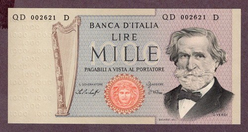 Italien 1000 lire banknote - 1000,