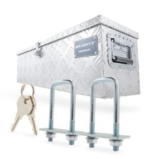 Alu-Transport-Box I Anhänger-Alu-Deichsel-Box-Kiste I 805x220x220 mm