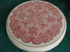 Schöne alte Tortenplatte Shabby Vintage Chic rosa Porzellan OM116