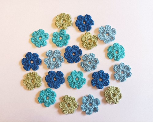 Set blumen blau hellblau - blau,