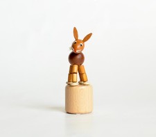 Holzspielzeug Wackelfigur Hase