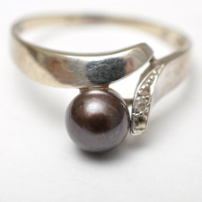 Vintage Ring mit Tahitiperle