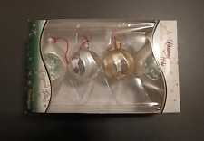 4 Stk. Christbaumschmuck Weihnachtskugeln Christmas by Krebs Lauscha gemischt