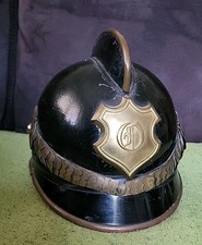 Brandmeister Pickelhaube Feuerwehr mit Schuppenkette 