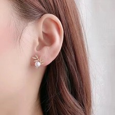 Ohrringe Zirkonia Perle Strass