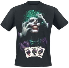 Batman T-Shirt Herren The Joker - Cards schwarz S