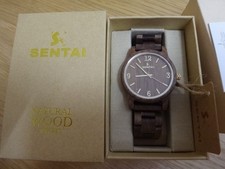 Sentai Herren Holz-Armbanduhr