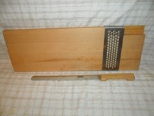 BODUM Lachsbrett Fischbrett Servierplatte Holz mit Messer Vintage