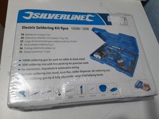 Silverline 100W Lötpistole Bügeleisen Set Elektronik Löten Schweißen Eisen Werkzeug