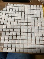 Glasmosaik Hobby Mosaik 2x2 cm, Weiß, Auf Netz Ca. 26x32 cm