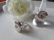 1 Wechselring für Chunks/Druckknöpfe verstellbar Modeschmuck Basteln