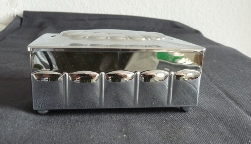 Alte zigarrendose chrom - ,