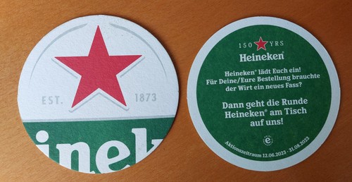 Bierdeckel heineken - bierdeckel,